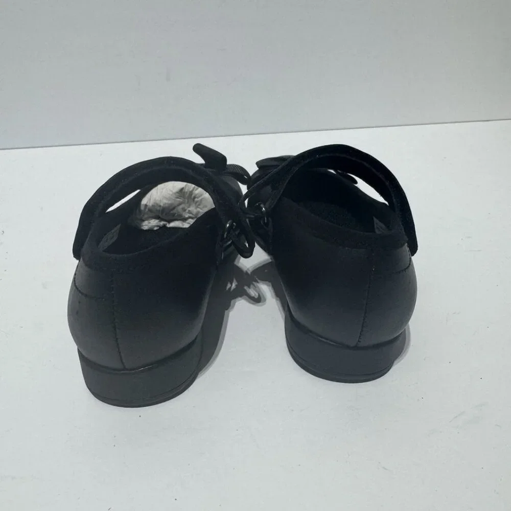 Clark’s Girls Scala Tap Flats Black Size 11 M Big Kid